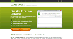 Desktop Screenshot of livemailtooutlook.com