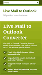 Mobile Screenshot of livemailtooutlook.com